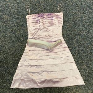 Va Va Voom Lavender Shimmer Strapless Dress sz. S